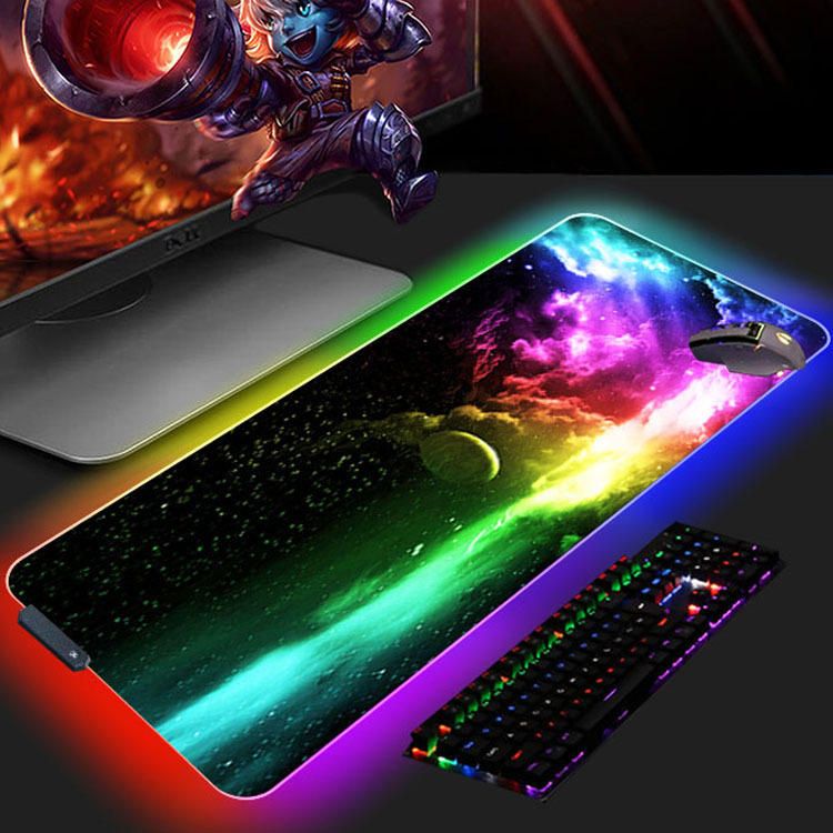 RGB LED Mouse Pad For Gaming